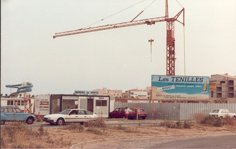 Les tenilles en construction quartier Plage Richelieu au Cap d'Agde