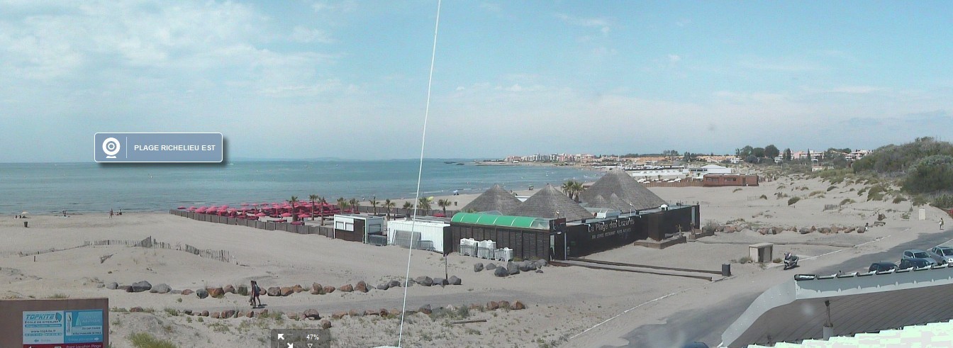 Webcam plage Richelieu lézard beach